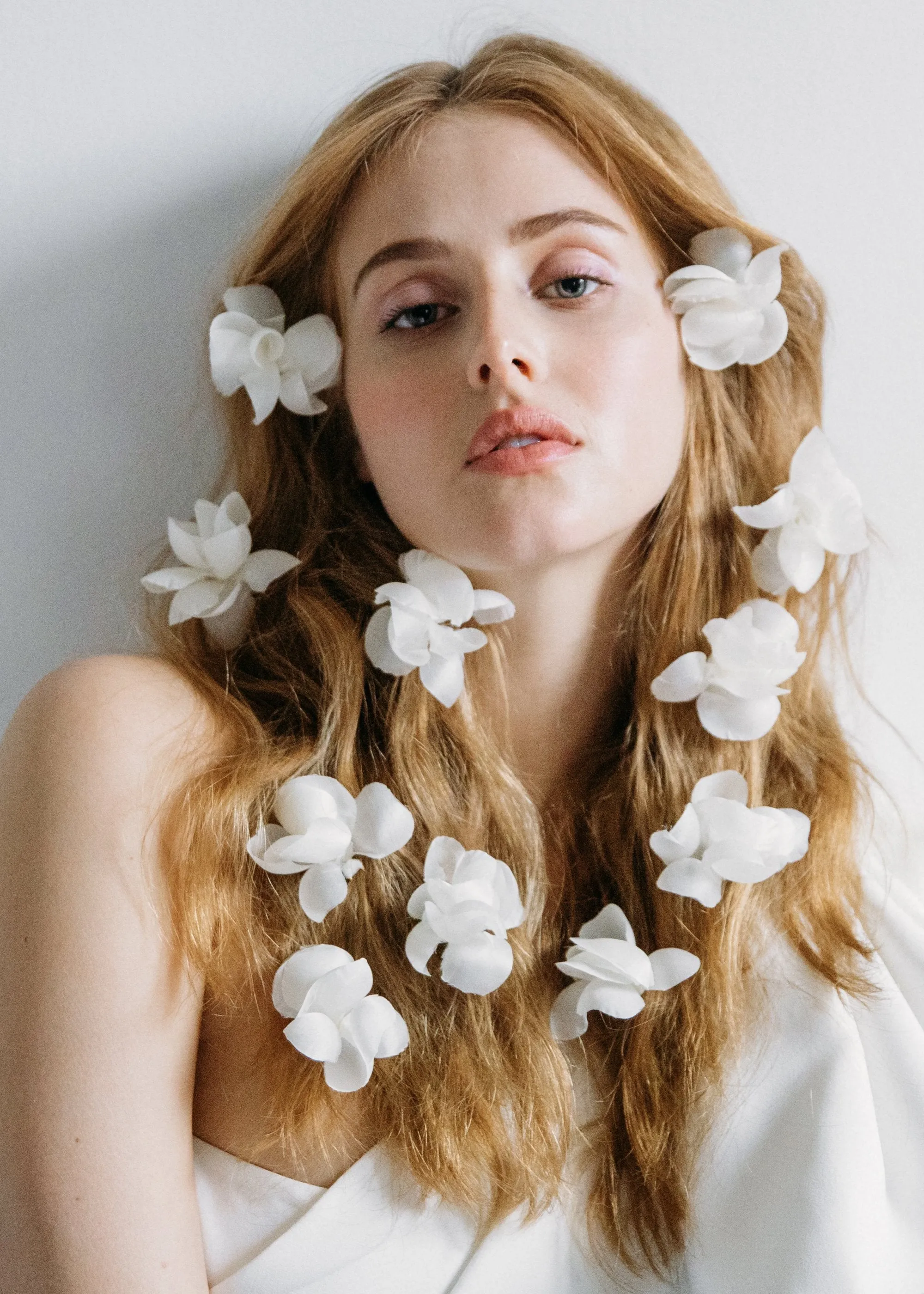 Large Jardinia Hairpins -- Cream