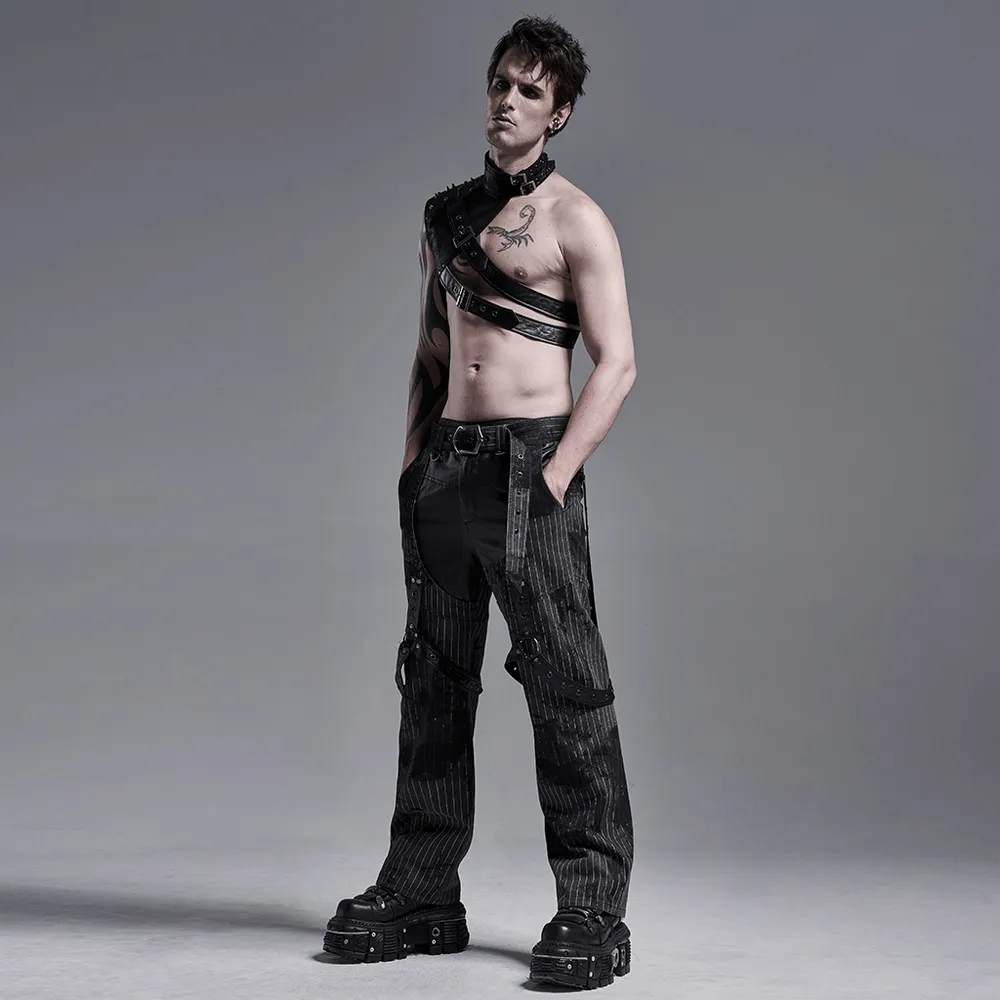 Leather Shoulder Harness for Edgy Streetwear