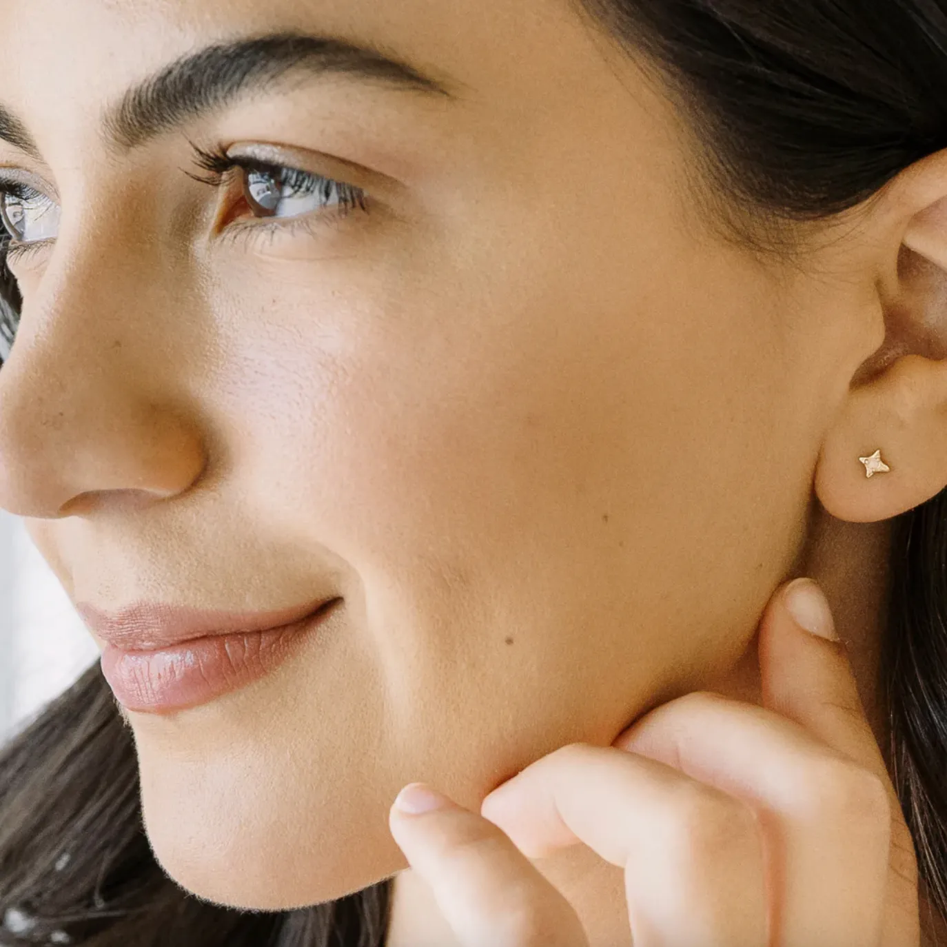 lucky origami star studs