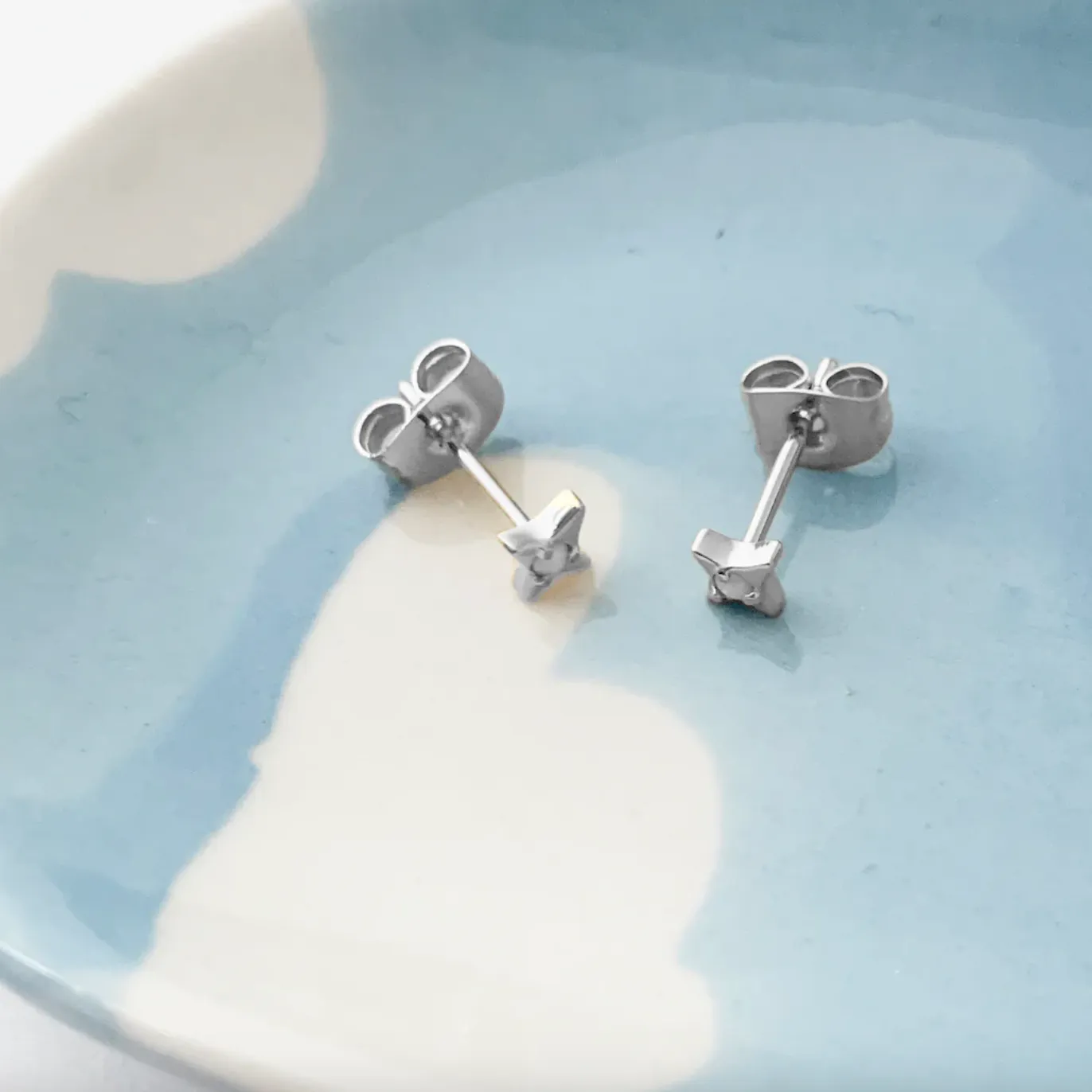 lucky origami star studs