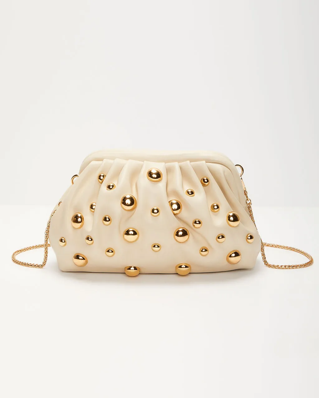 Make A Scene Studded Pouch Clutch