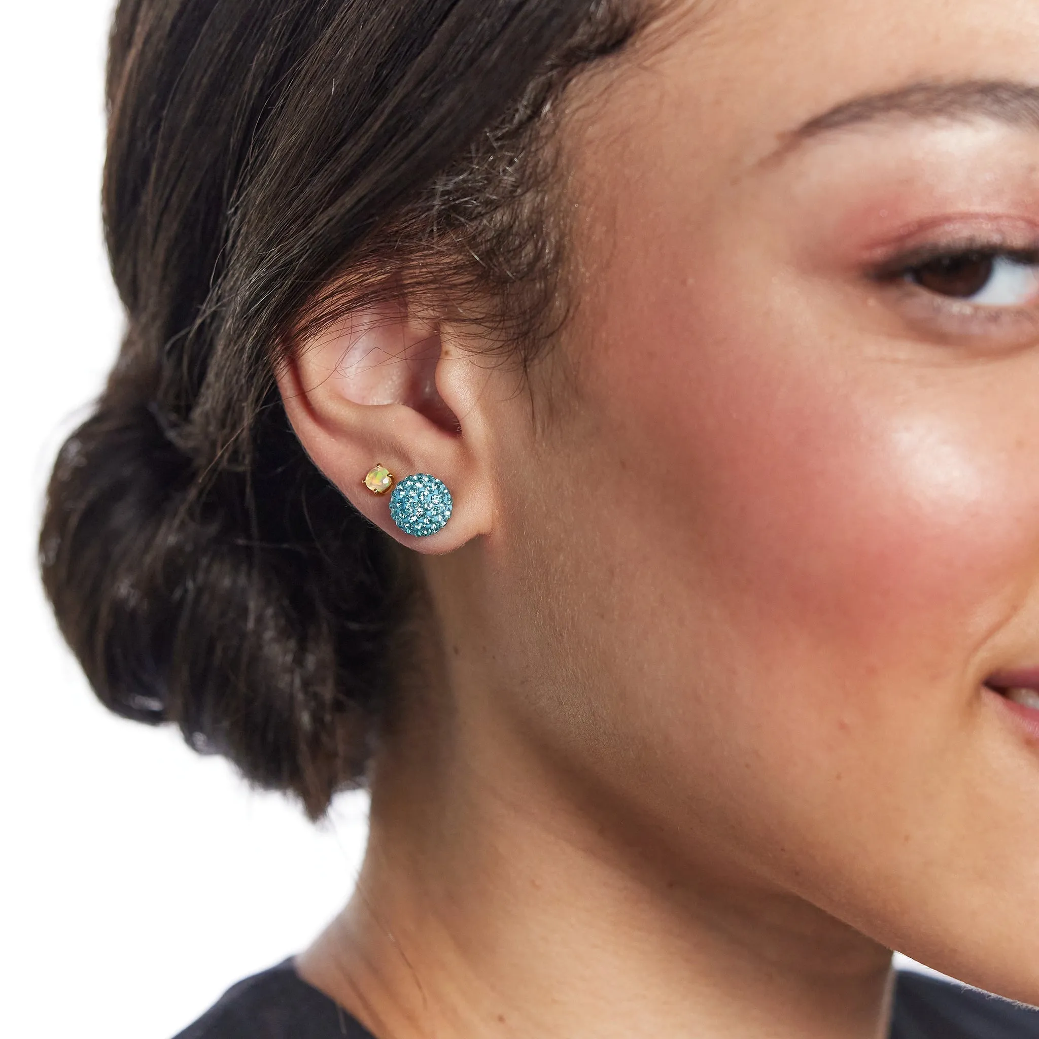 Medium Birthstone Sparkle Ball™ Stud Earrings