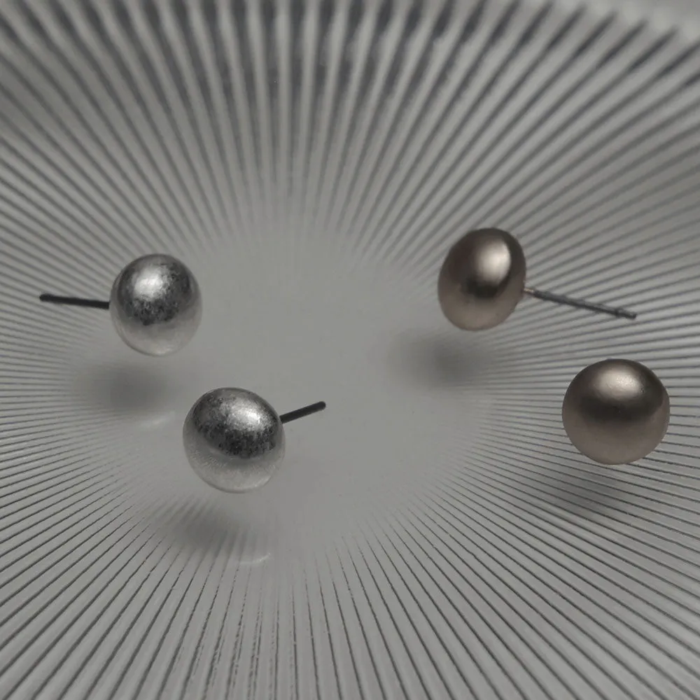 Metal Ball Stud Earrings