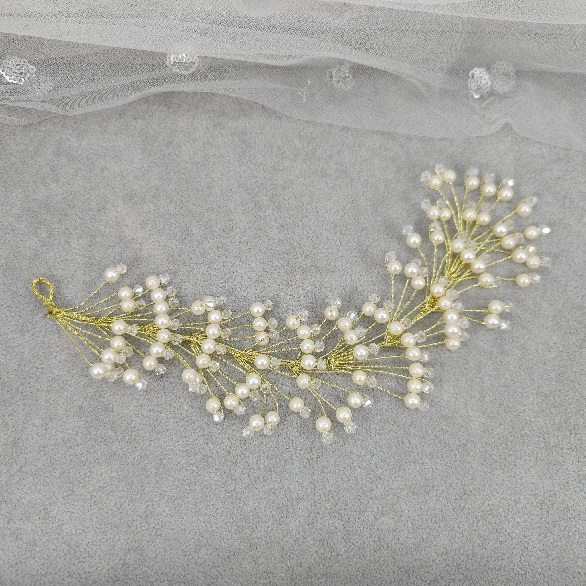 Mona Bridal Hairvine Headpiece