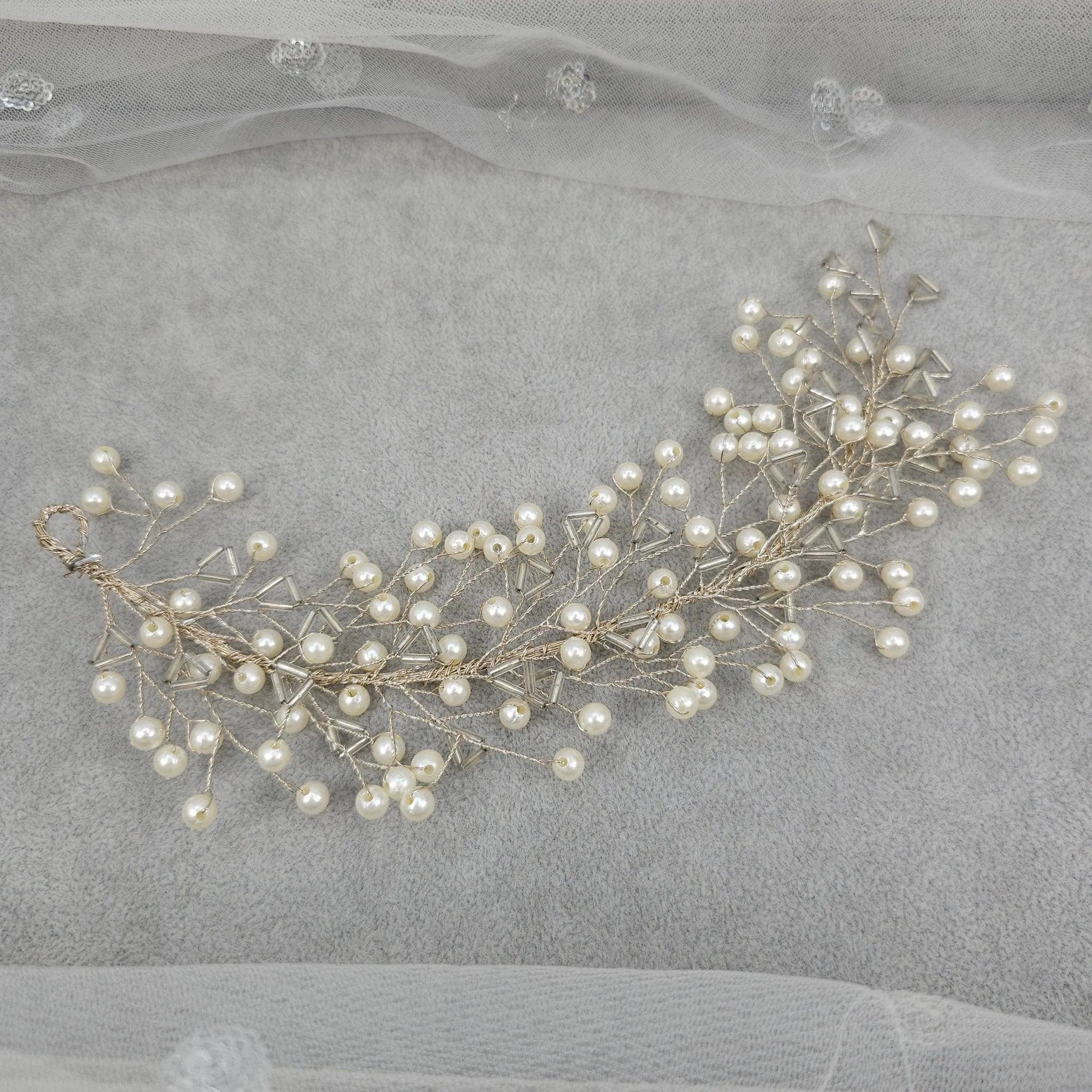 Mona Bridal Hairvine Headpiece