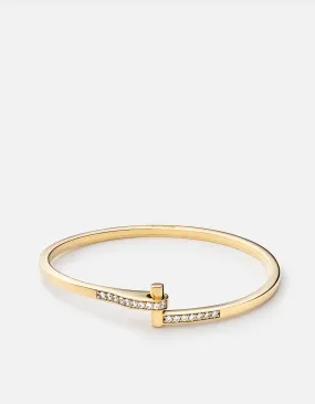 Nyx Cuff, 14k Gold Pavé