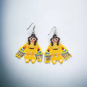OldTribes™ American Kachina Doll Girl Woman (Yellow)