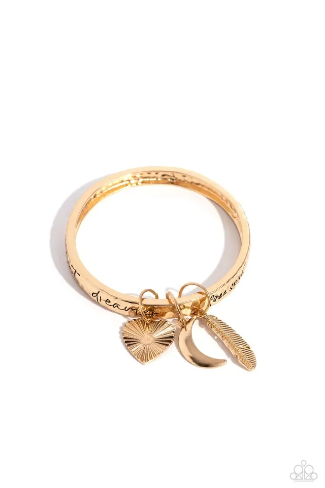 Paparazzi Bracelet ~ Free-Spirited Fantasy - Gold
