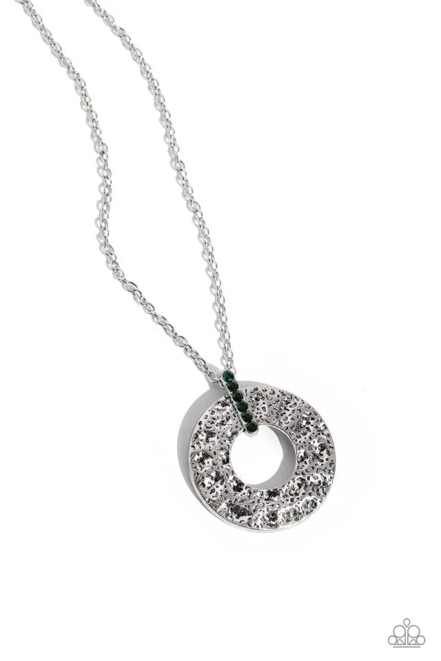 Paparazzi Necklace ~ Modern Memento - Green