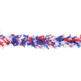 Patriotic Colored Feathered Boa 72" | 1 ct