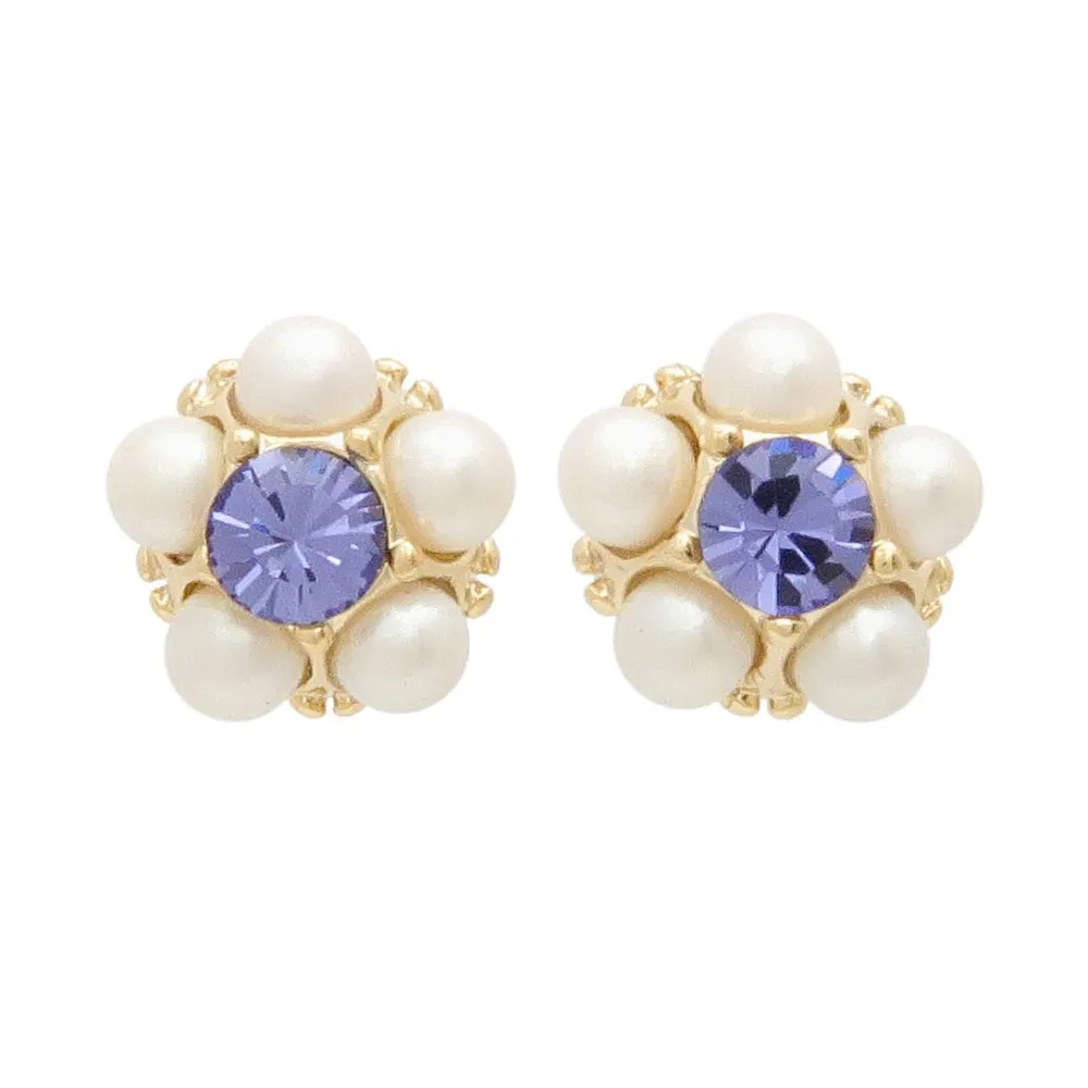 Pearl and Stone Pave Studs