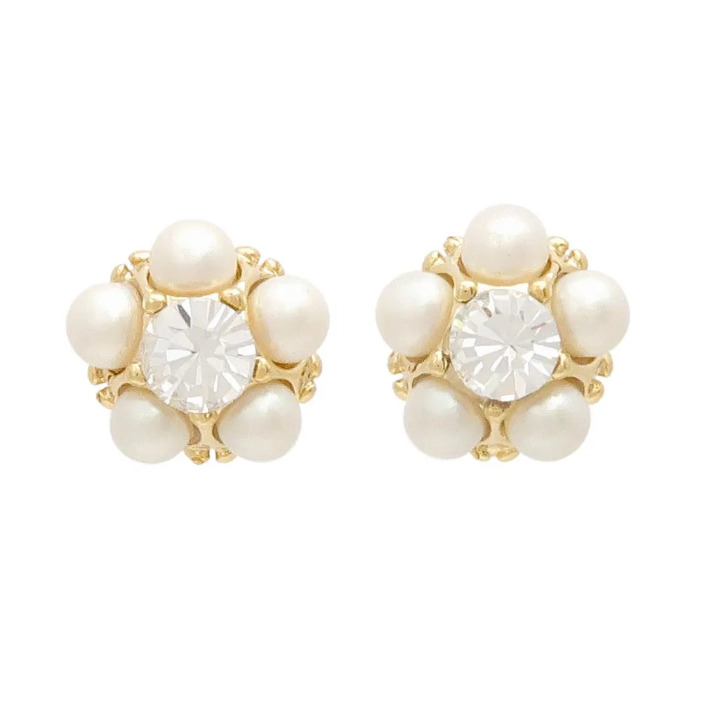 Pearl and Stone Pave Studs