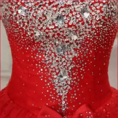 Romantic Princess Strapless Wedding Dress with Appliqués