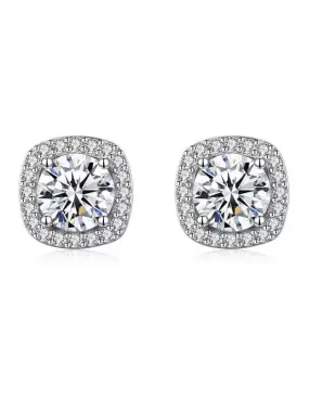 RSE-233 Moissanite White Minimalist Stud Earrings