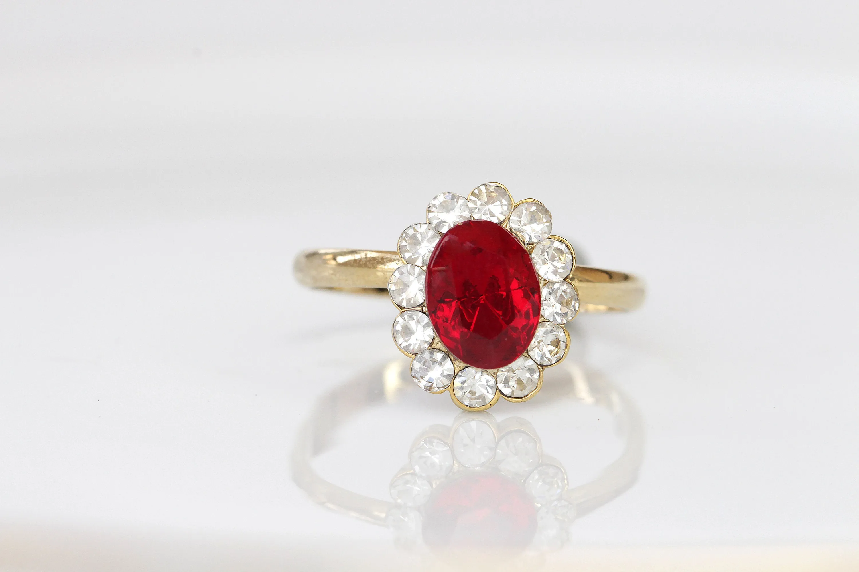RUBY RING, Cubic Zirconia Ring