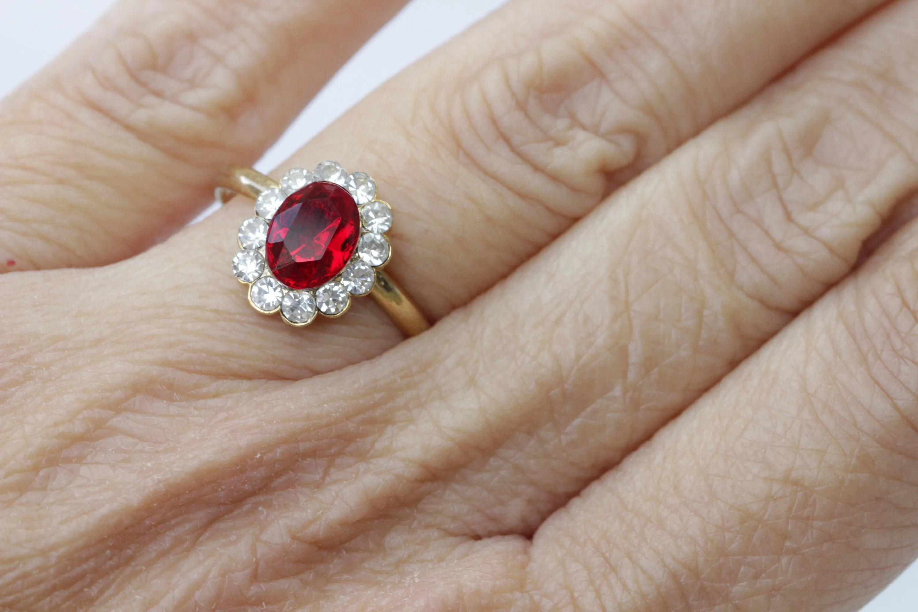 RUBY RING, Cubic Zirconia Ring