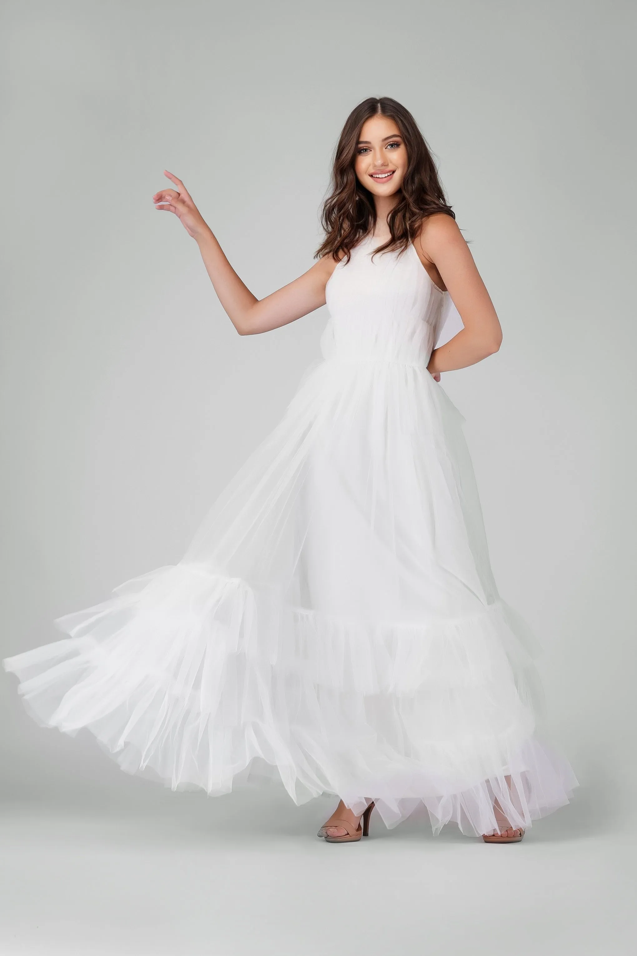 Safa Bridal Tulle Gown in Ivory