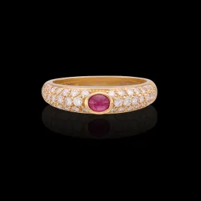 Salavetti Ruby & 18k Rose Gold Ring