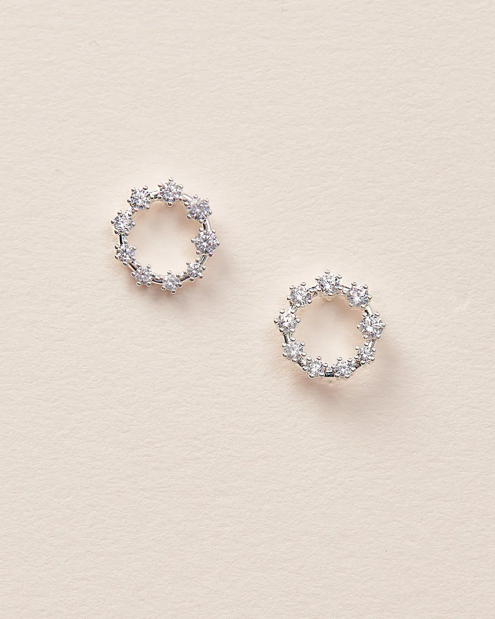 Saylor CZ Circle Studs