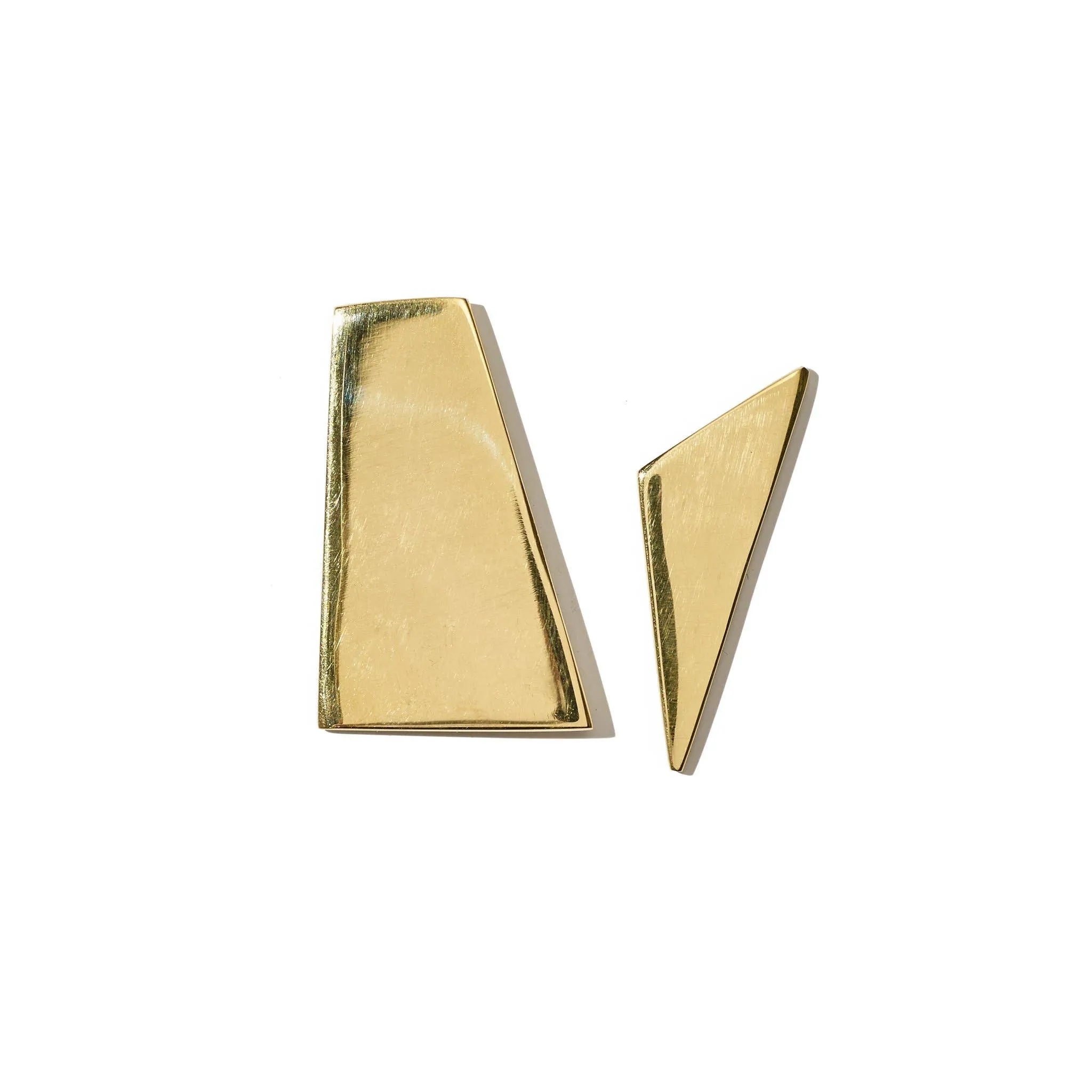 Shattered Mismatched Studs  - Brass