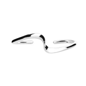 Silver Twist Cuff Bangle