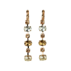 Small Oval and Round Leverback Earrings "Barbados" *Preorder*