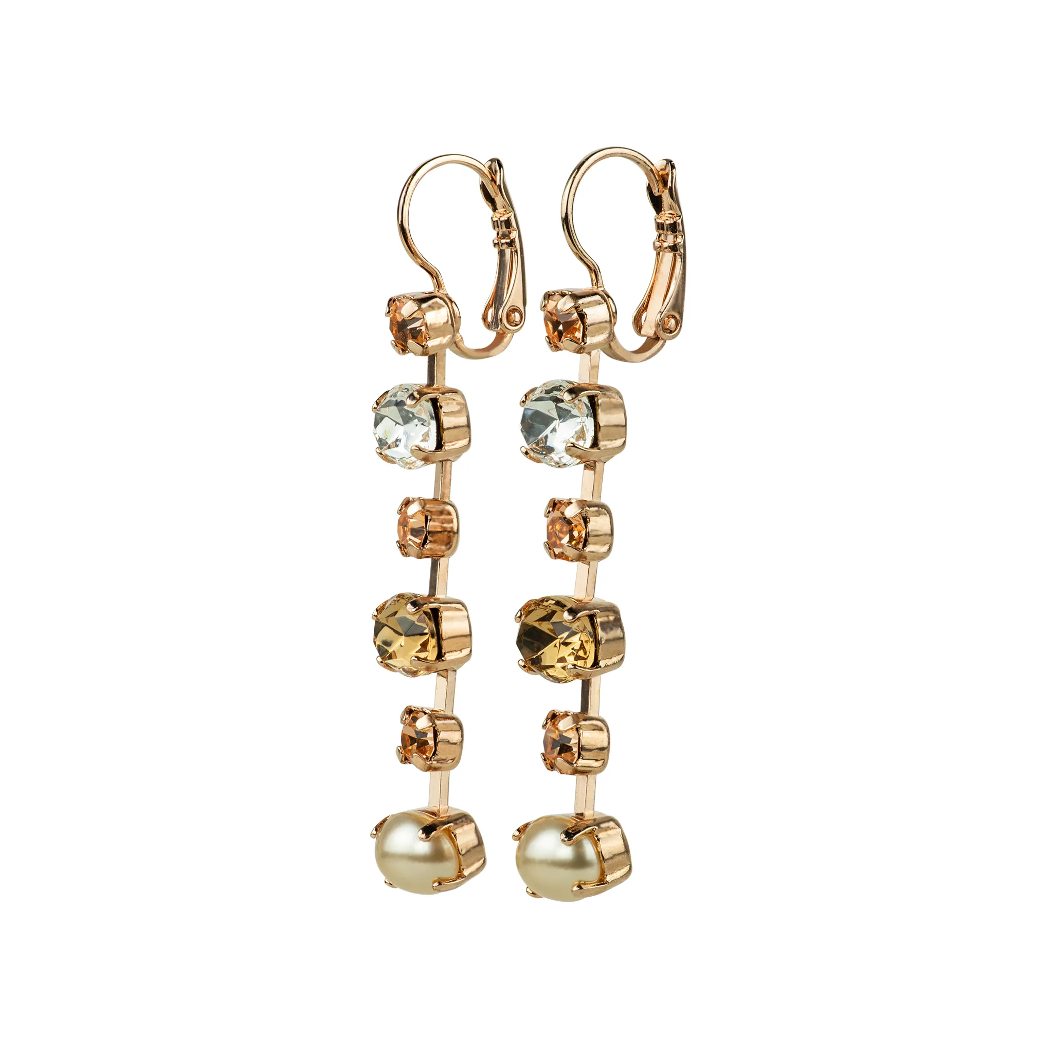 Small Oval and Round Leverback Earrings "Barbados" *Preorder*