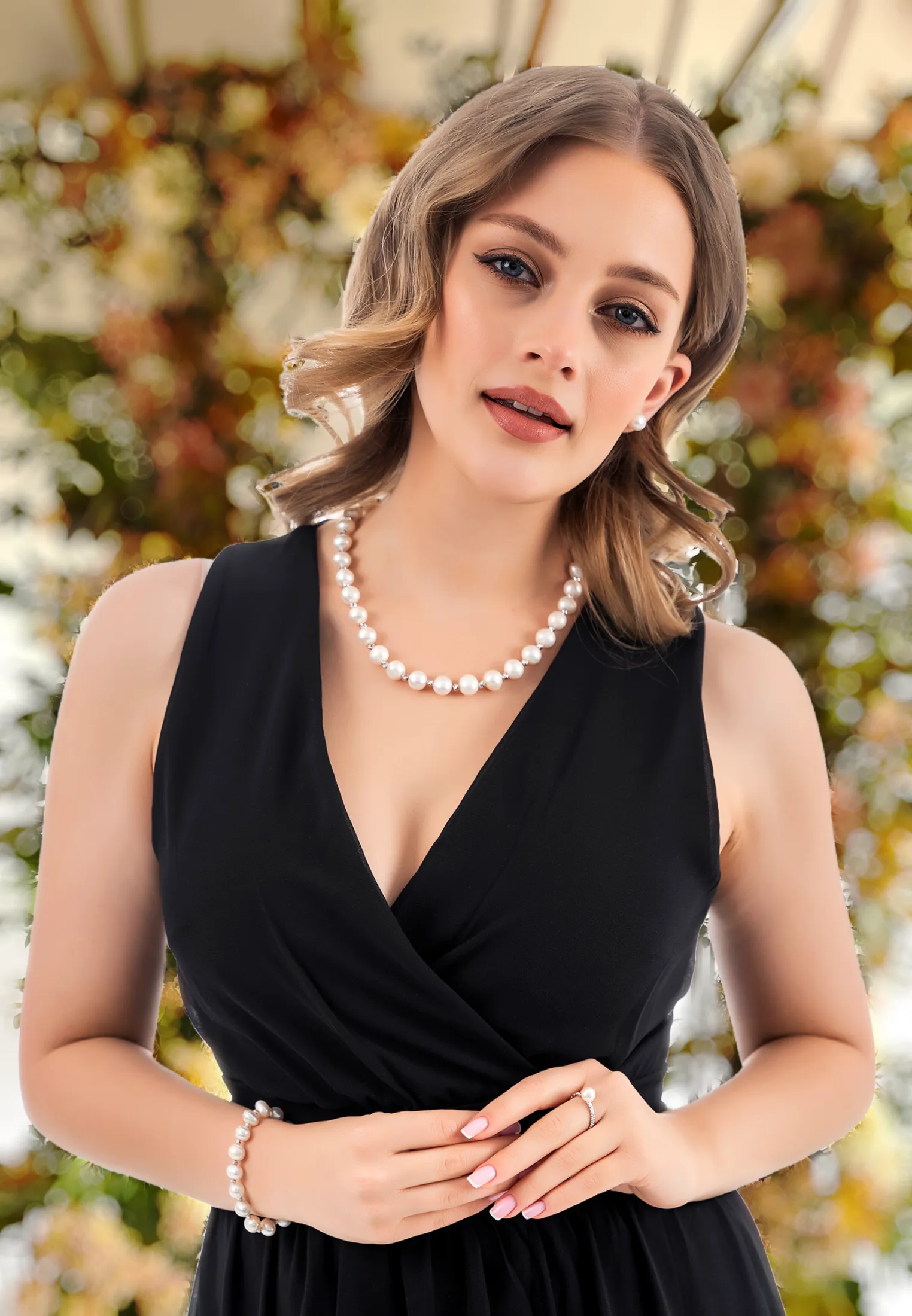 Solid 14K Gold 11mm Classic Natural Pearl Stud Earrings