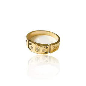 Solid Gold Freedom Ring