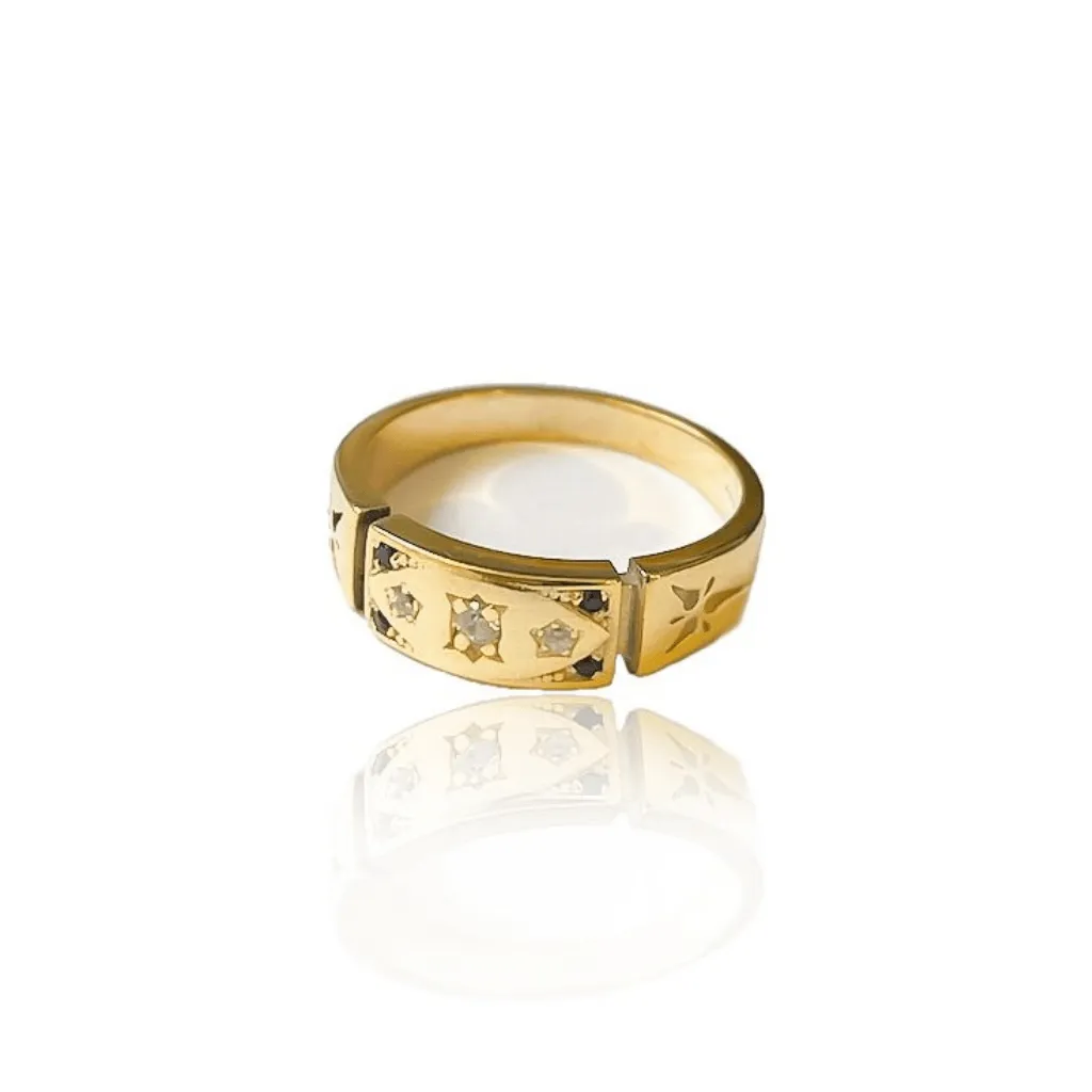 Solid Gold Freedom Ring