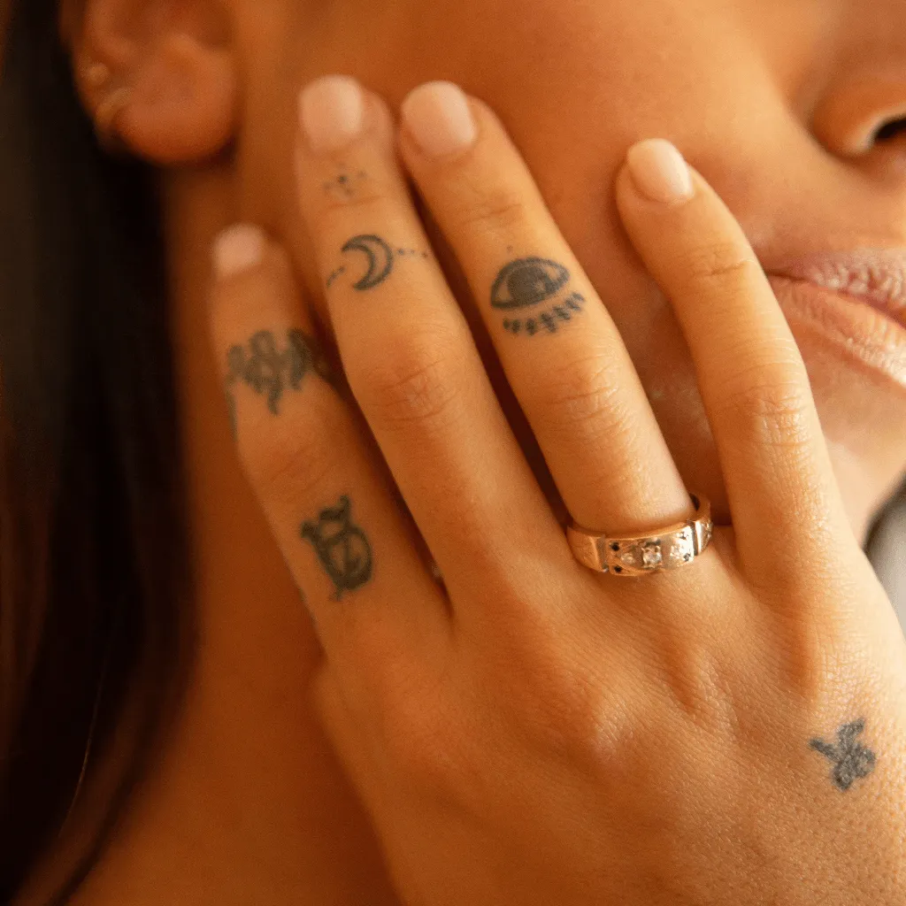 Solid Gold Freedom Ring