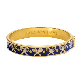 Tennis Racket & Ball Cobalt Bangle