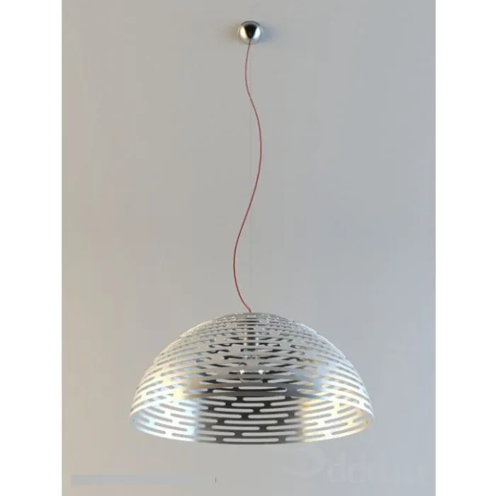 Terzani Magdalena White Gold Or Nickel Half Globe Pendant