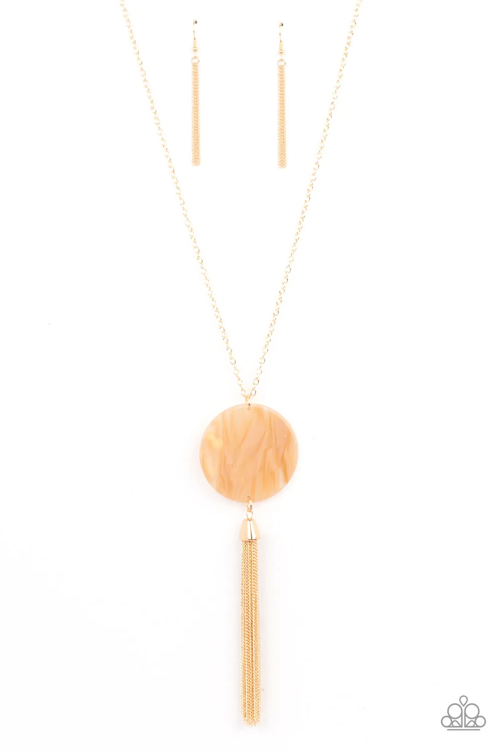 Up FAUX Grabs - Orange Necklace - Paparazzi Accessories
