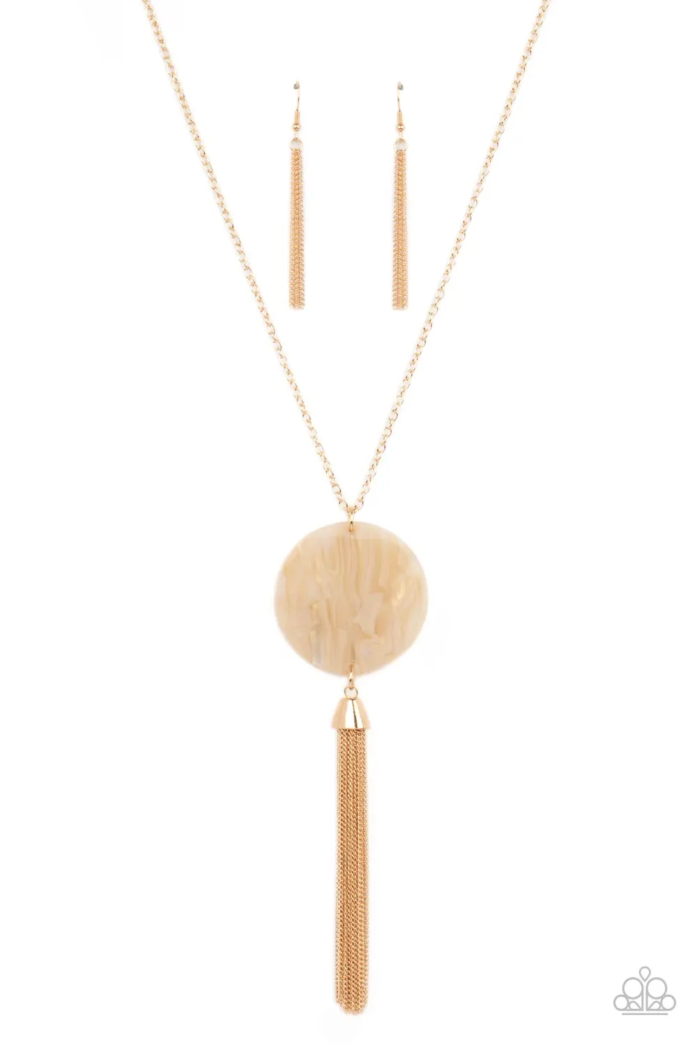 Up FAUX Grabs - White Necklace - Paparazzi Accessories