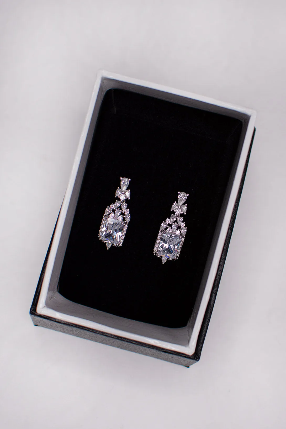Windsor Bridal Lena Earrings, Silver