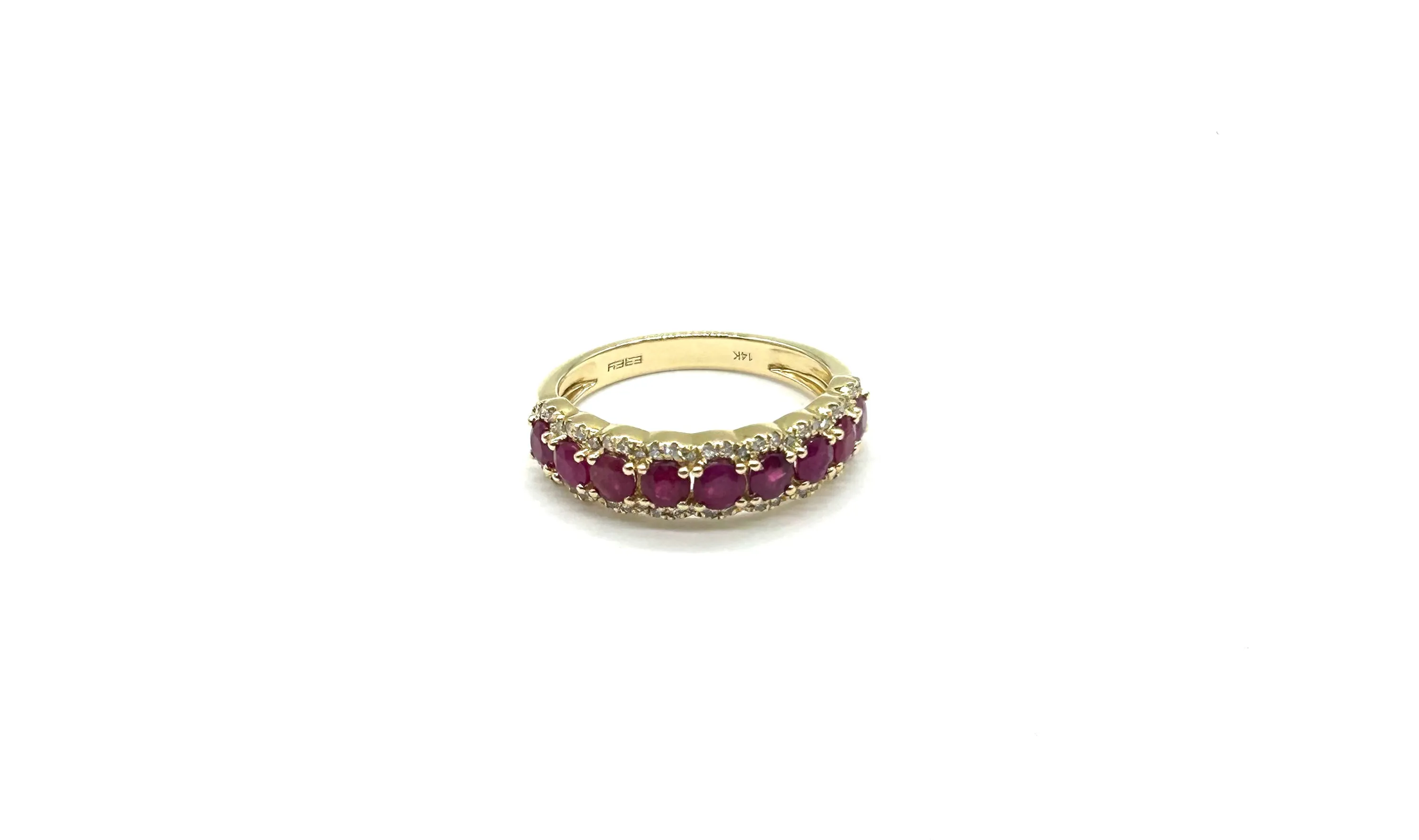 Women's Diamond & Ruby Band