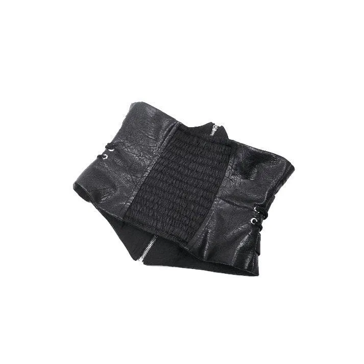 Women's Punk Buckle-up Lace-up Underbust Corsets